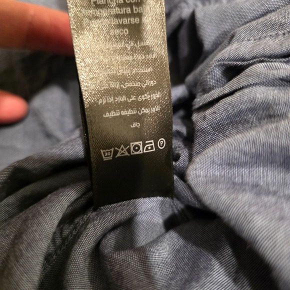 John Varvatos USA Dress Shirt Men's Size S Blue Cotton Casual Preppy Business - Picture 3 of 8